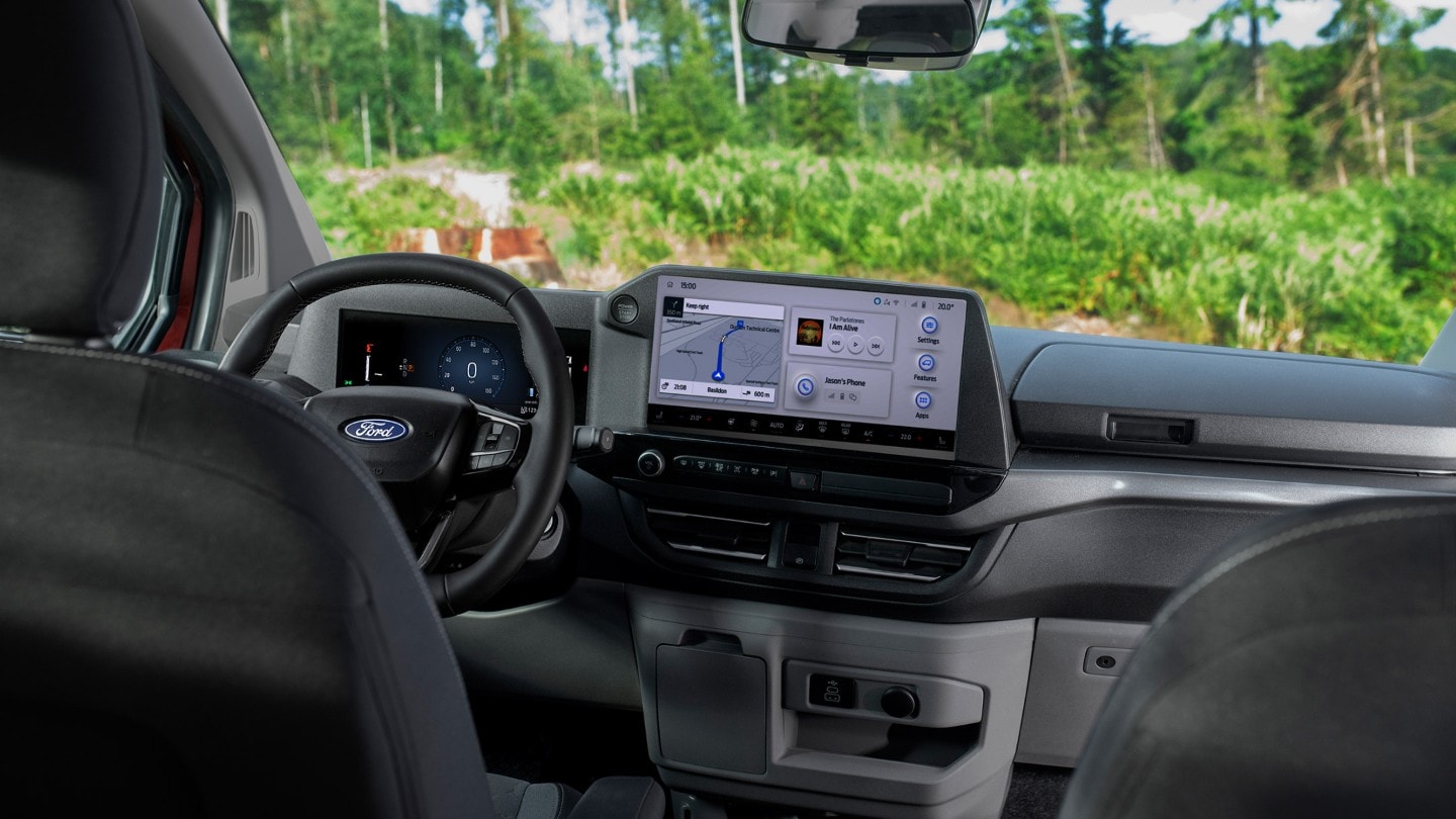 All-New Ford Transit Custom Nugget connectivity display